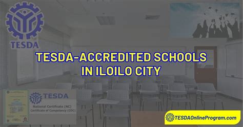 TESDA Accredited Schools Iloilo Courses Offered .